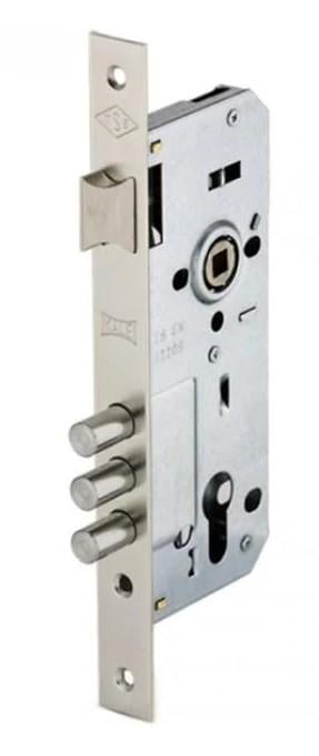 Замок врезной 152-3MR B 45 мм Никель (1-30125) Замок врезной 152-3MR B 45 мм Никель (1-30125)