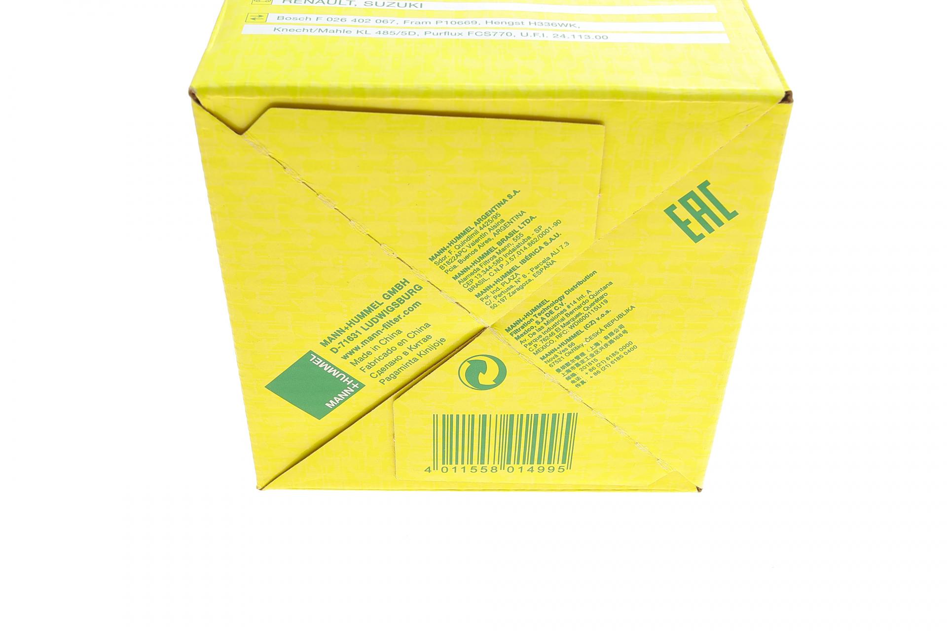 Фильтр топливный Mann-Filter для Renault Megane/Scenic 1,5-2,0DCI 08- (WK 9012 X) Фильтр топливный Mann-Filter для Renault Megane/Scenic 1,5-2,0DCI 08- (WK 9012 X)