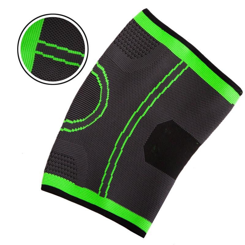 Наколенник бандаж еластичний SP-Sport ST-2501 M 1 шт. Сірий/Салатовий - фото 2 Наколенник бандаж еластичний SP-Sport ST-2501 M 1 шт. Сірий/Салатовий - фото 2