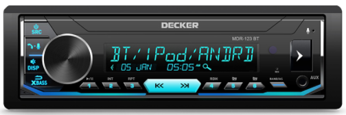 Автомагнитола DECKER MDR-123 BT
