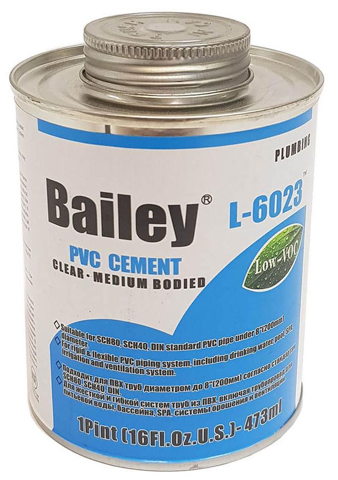 Клей для труб ПВХ Bailey L-6023 473 мл