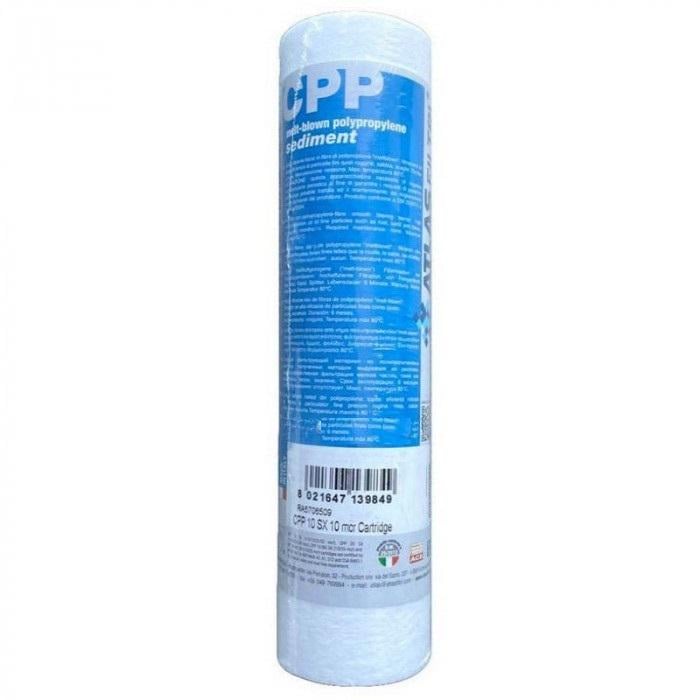 Картридж ATLAS FILTRI із вспіненого поліпропілену CPP 10" SX 25 mcr 80°C (RA5706511)
