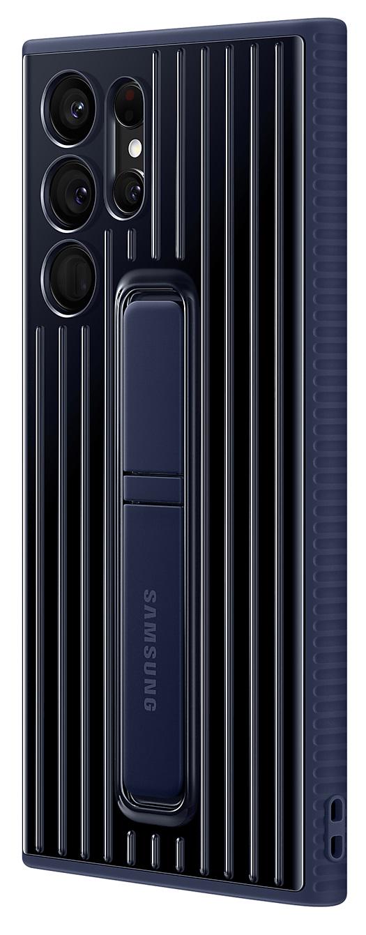 Чехол противоударный с подставкой Protective Standing Cover EF-RS908CNEGRU Official для Samsung Galaxy S22 Ultra (6.8") Navy - фото 16