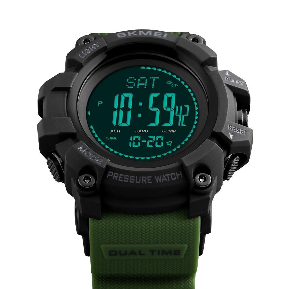 Годинник Skmei чоловічий наручний 1358AG watch Army Green (12275) - фото 4