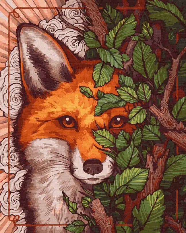 Картина по номерам Brushme Лис среди кустов 40x50 см (BRM44456) Картина по номерам Brushme Лис среди кустов 40x50 см (BRM44456)