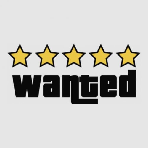 Стикер Wanted GTA 40x18,2 см (29197646) Стикер Wanted GTA 40x18,2 см (29197646)