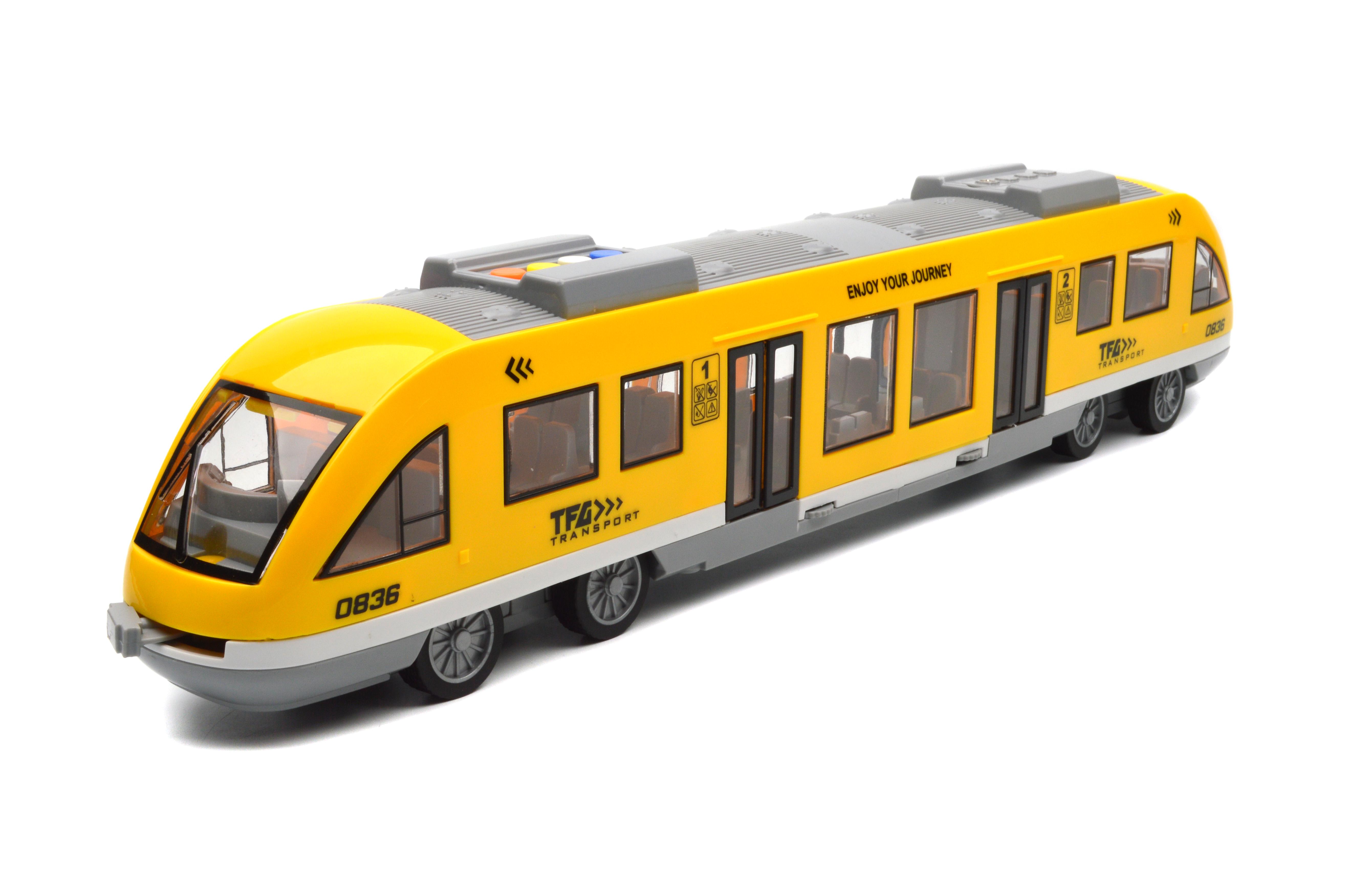 Игрушка скоростной поезд инерция/свет/звук/открывающаяся дверь (WY920A)