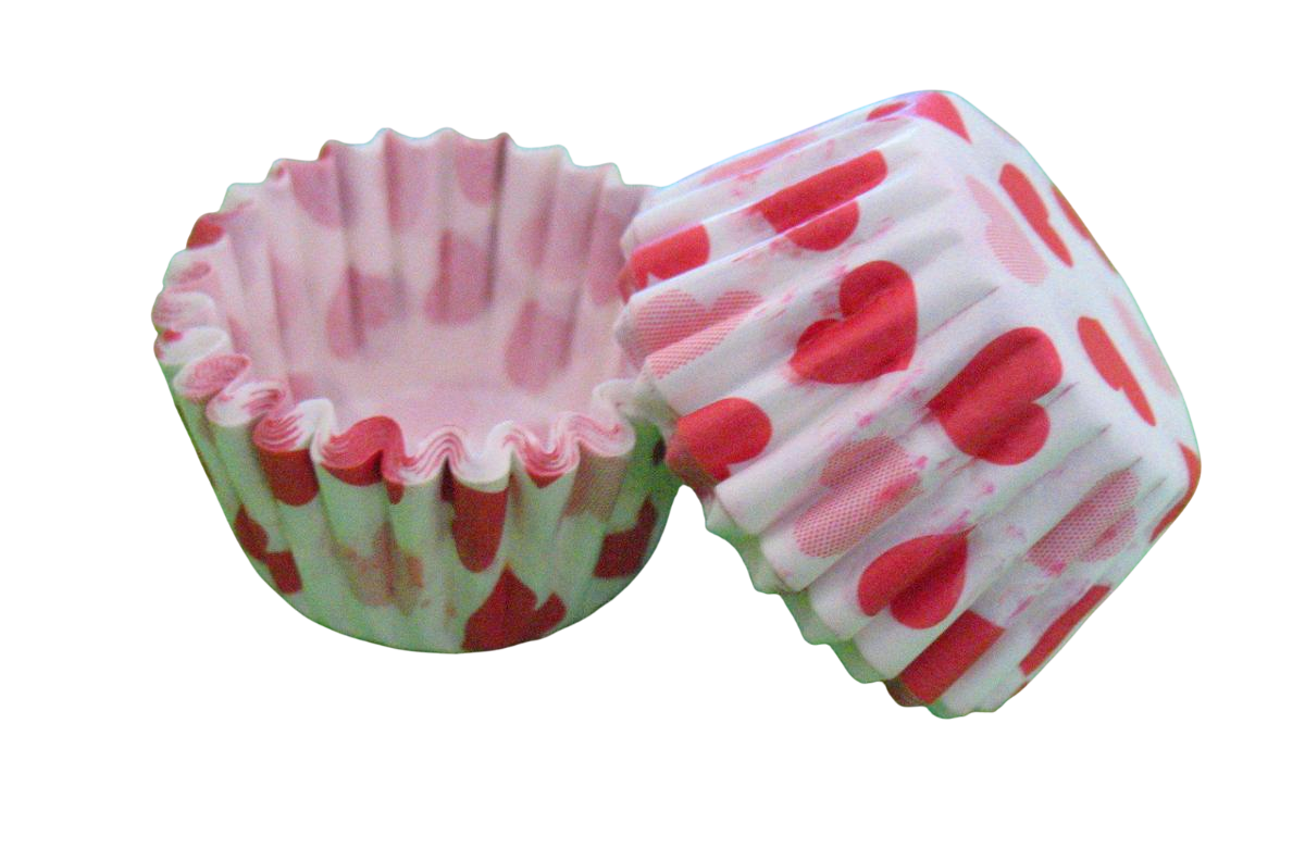 Форма для випічки кексів/капкейків Сердечка №7 паперові (19572661)