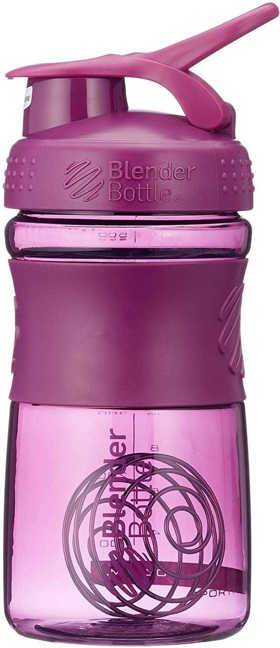 Шейкер спортивный Blender Bottle SportMixer Flip 590 ml Plum (18067464) - фото 2