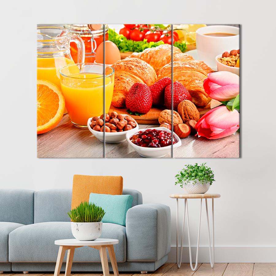 Настенний декор Вкусный витаминный завтрак 128x81 см (A297-3)
