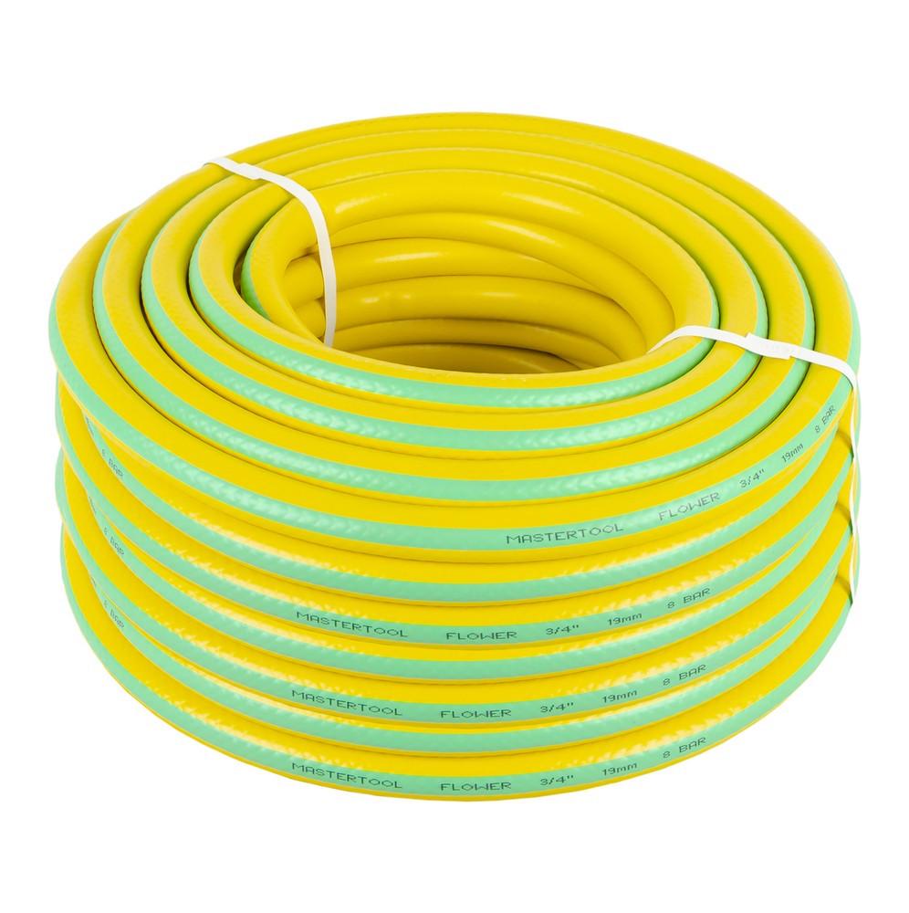 Шланг садовый для полива FLOWER 3/4 30 м Желтый (92-1043) - фото 1 Шланг садовый для полива FLOWER 3/4 30 м Желтый (92-1043) - фото 1