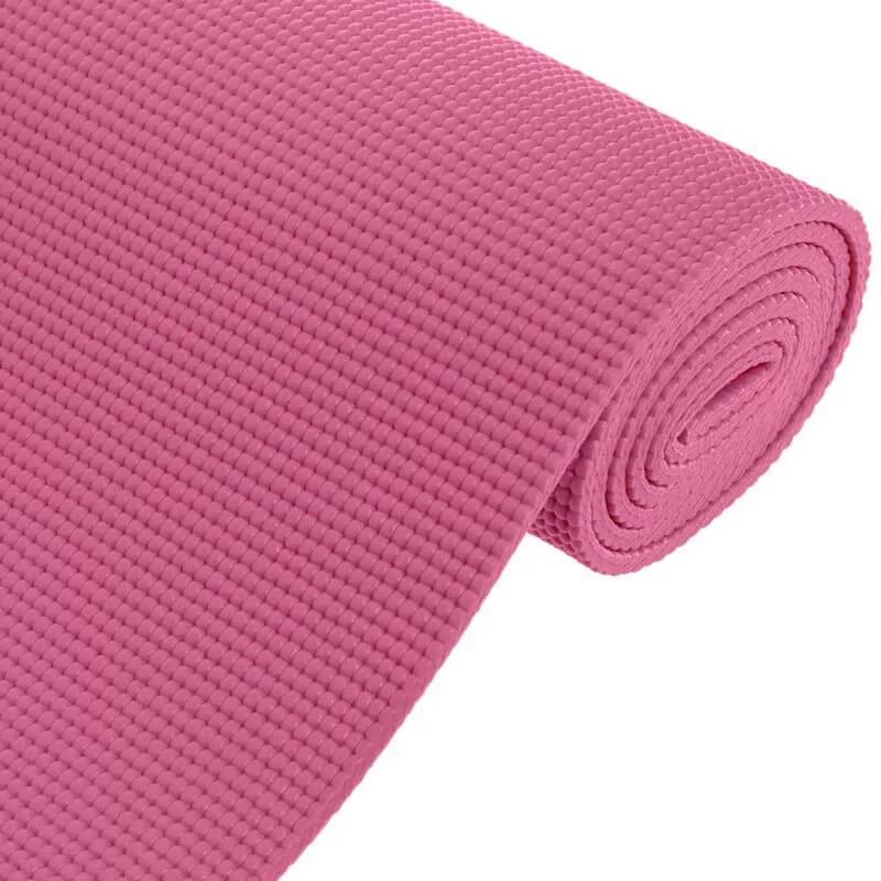 Коврик для йоги и фитнеса Power System PS-4014 PVC Fitness Yoga Mat Pink 173х61х0,6 см (15272640) - фото 5