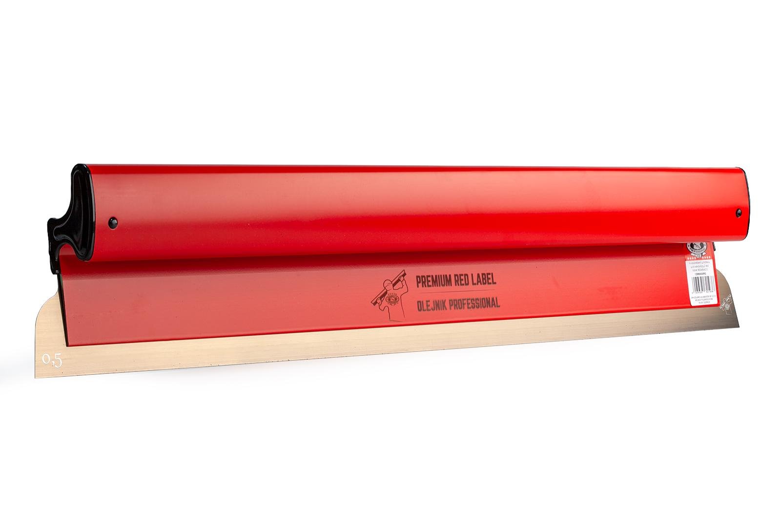 Шпатель Olejnik Red Label для машинного нанесения алюминиевая ручка 800 мм 0,5 мм (1239800G5RG)