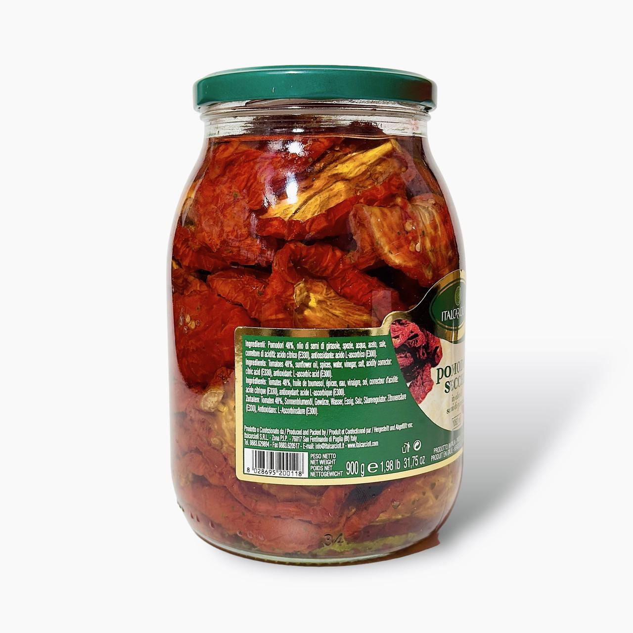 В'ялені томати ITALCARCIOFI pomodori secchi in olio di girasole 900 г (2088778197) - фото 3