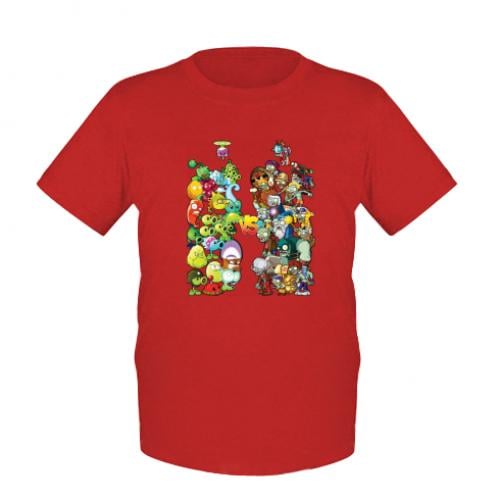Футболка детская Plants vs Zombies 92 см Красный (13075566-3-183615-3XS)