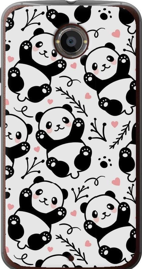 Чехол на Motorola Moto X2 Панды (4318u-372-42517)