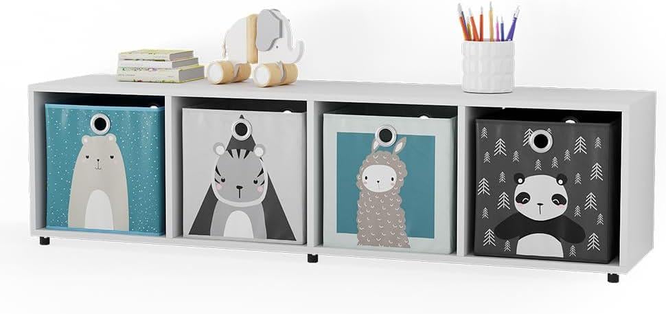 Тумба для хранения Smart Kids на 4 ячейки Белый (MS819)