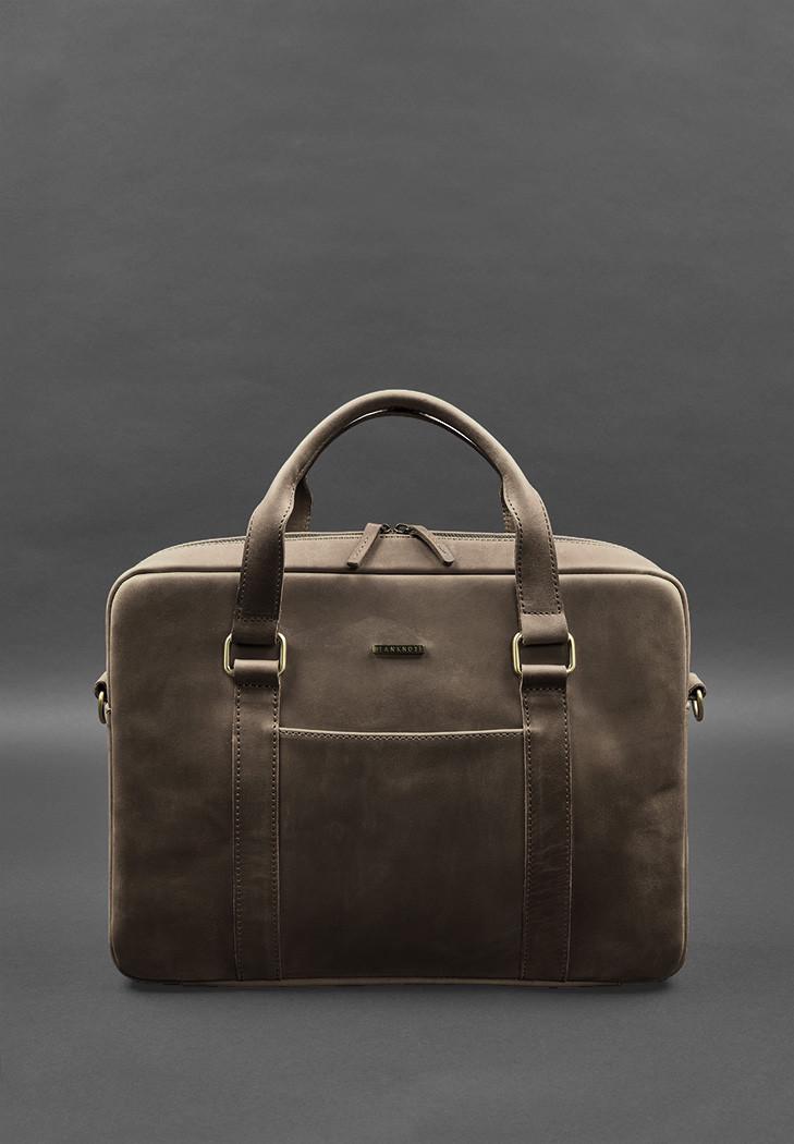 Сумка кожаная для ноутбука и документов Crazy Horse Коричневый (A-027952) - фото 6 Сумка кожаная для ноутбука и документов Crazy Horse Коричневый (A-027952) - фото 6