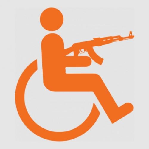 Стикер Человек из АК-47 13,4x15 см (28834127)