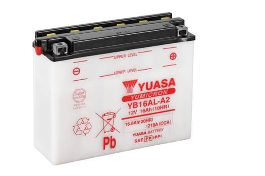 Аккумулятор Yuasa Мото YB16AL-A2 CP 12 V 16,8 Ah 210 A