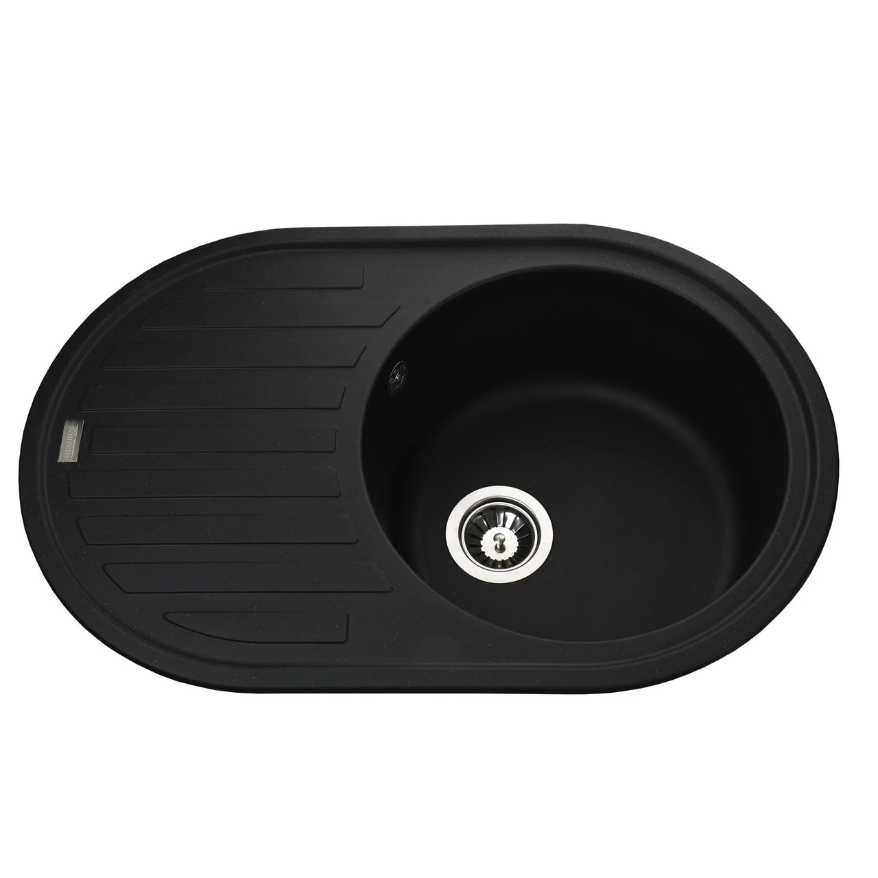 Мойка гранитная Globus Lux OHARA А0002 770х500 мм Черный (04000149)
