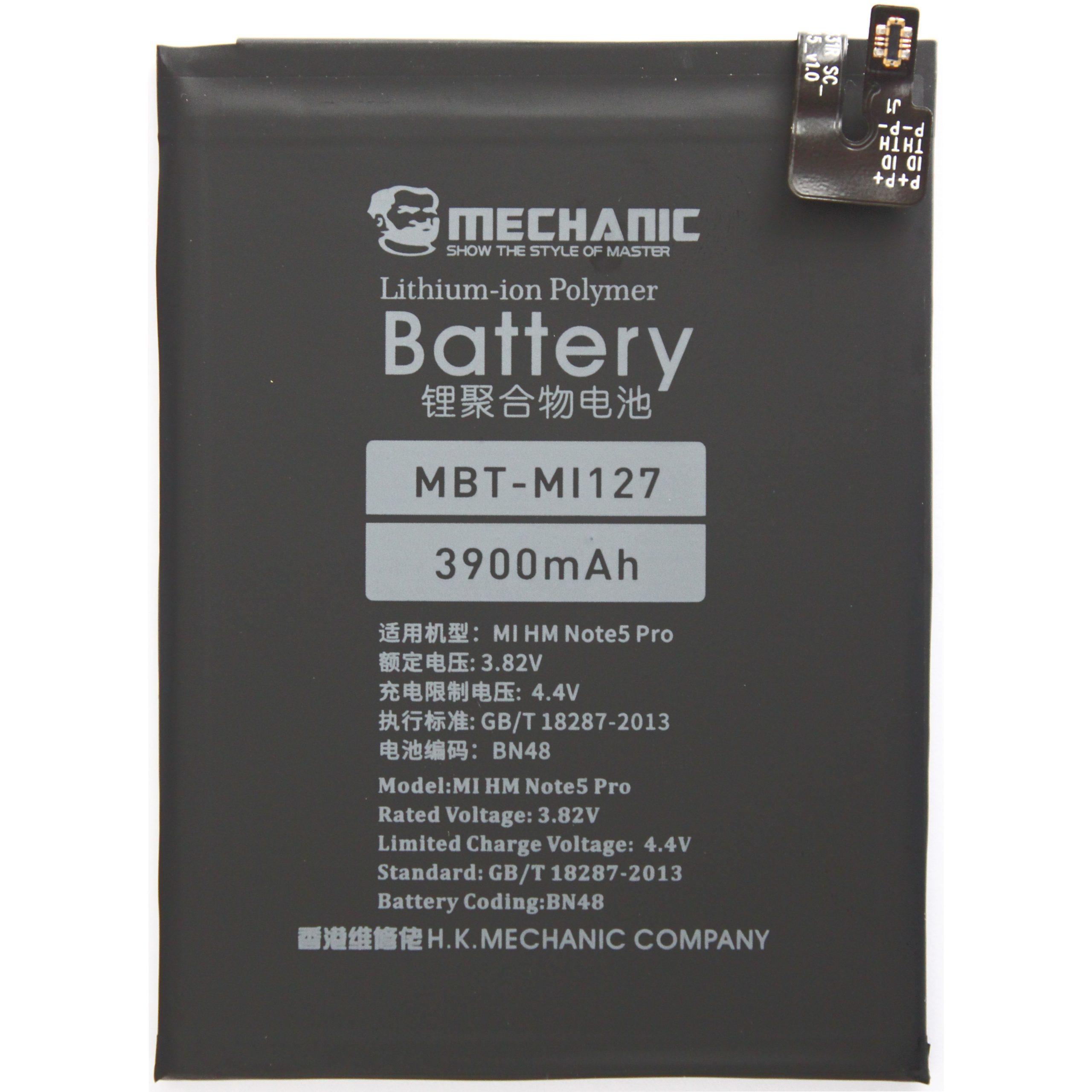 Акумулятор Mechanic BN48 для Xiaomi Redmi Note 6 Pro 3900mAh
