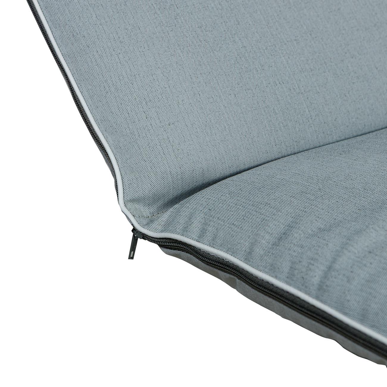 Матрас для шезлонга Ost-Fran TRIO тексилк 189x58x5 см Бело-серое плетение 602/700 (3917) - фото 3 Матрас для шезлонга Ost-Fran TRIO тексилк 189x58x5 см Бело-серое плетение 602/700 (3917) - фото 3