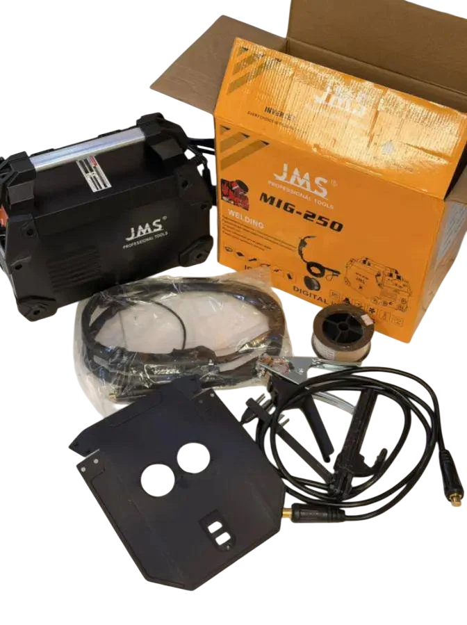Сварочный аппарат 250 А MIG/MAG JMS mig-250 с цифровым управлением для регулировки заземляющим кабелем и маской (opt-104968) Сварочный аппарат 250 А MIG/MAG JMS mig-250 с цифровым управлением для регулировки заземляющим кабелем и маской (opt-104968)