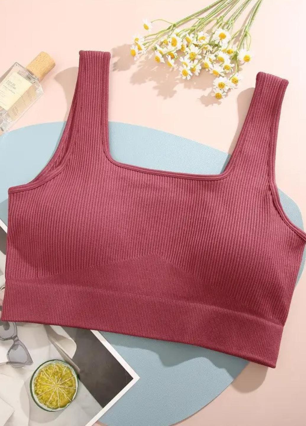 Топ спортивный женский Wonderful Sport A001 в рубчик M Темно-розовый (1945-44-02) - фото 3 Топ спортивный женский Wonderful Sport A001 в рубчик M Темно-розовый (1945-44-02) - фото 3