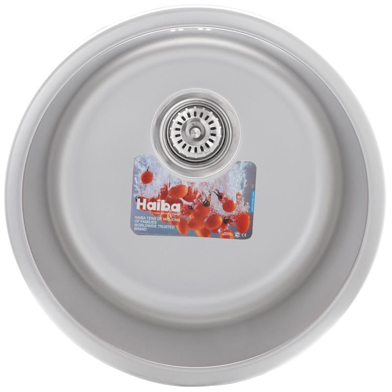 Мойка кухонная Haiba satin 440 мм (HB0527)