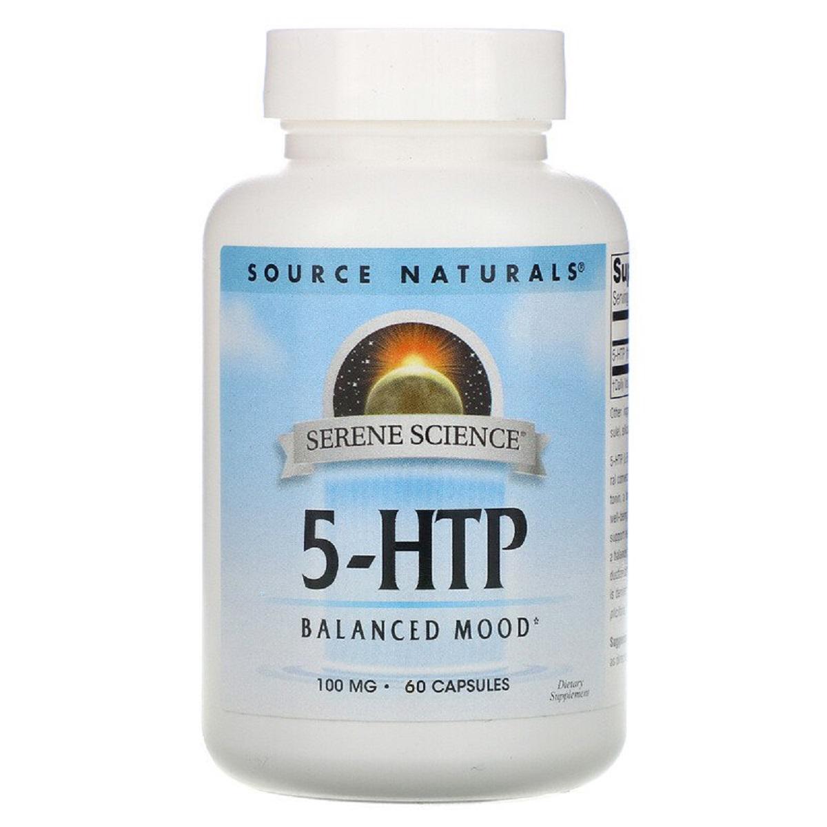 Аминокислоты Source Naturals Serene Science 5-HTP 100 мг 60 капсул