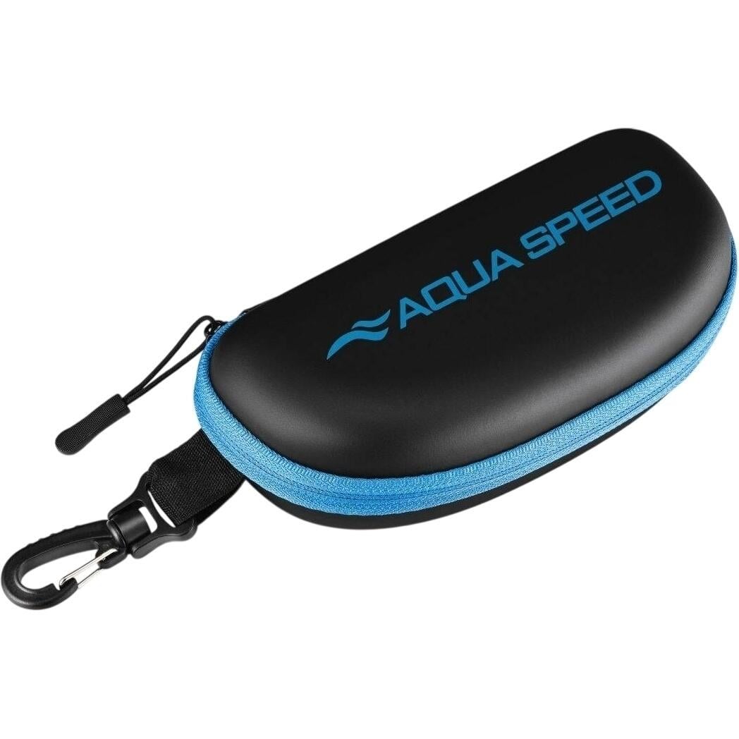 Чехол для очков для плавания Aqua Speed GOGGLE CASE Черно-голубой (234)