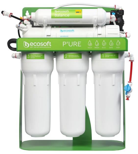 Фільтр зворотного осмосу Ecosoft P’URE BALANCE з помпою на станині (MO675MBALPSECO) - фото 2