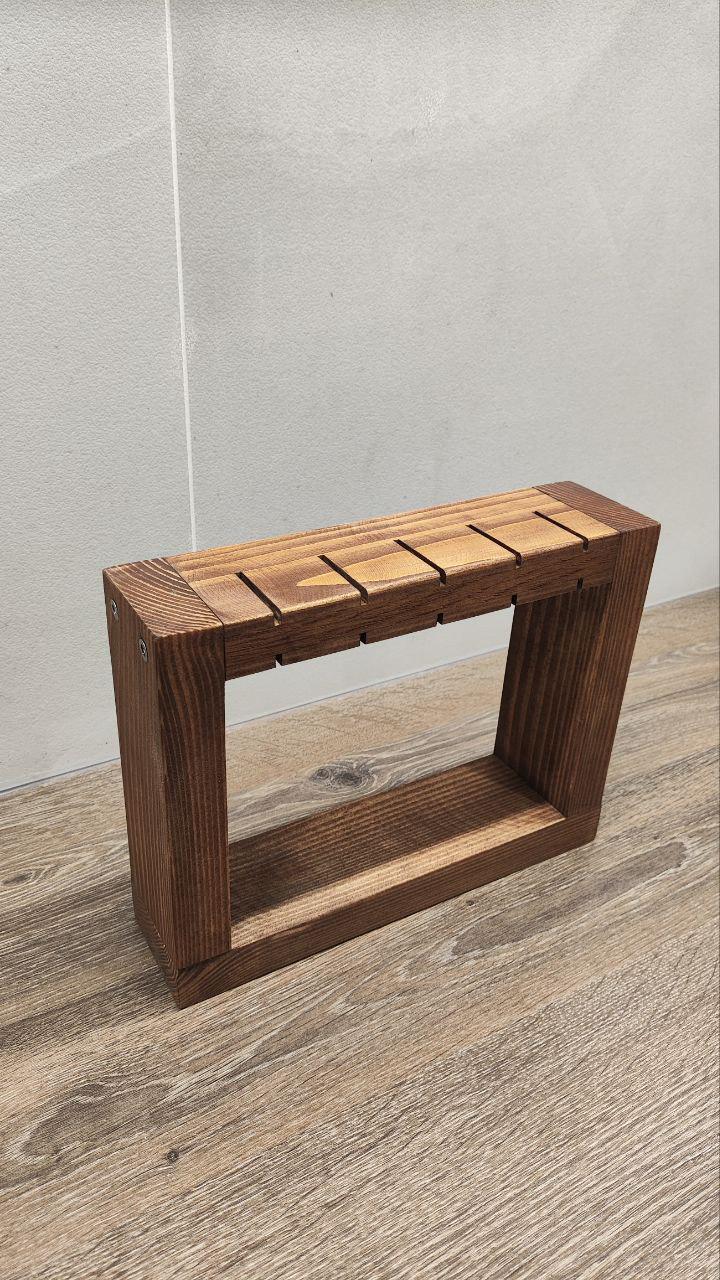 Подставка деревянная для ножей темная рамка 26х20х7 см (24972861) - фото 2 Подставка деревянная для ножей темная рамка 26х20х7 см (24972861) - фото 2