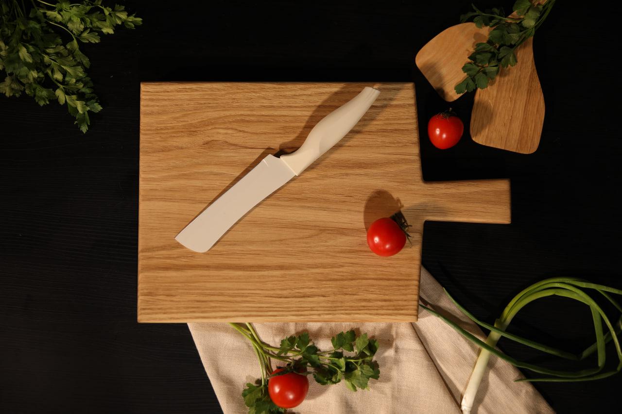 Дощечка "Сквер" з деревини дуба 34х22х2 см (WDK-12.2)