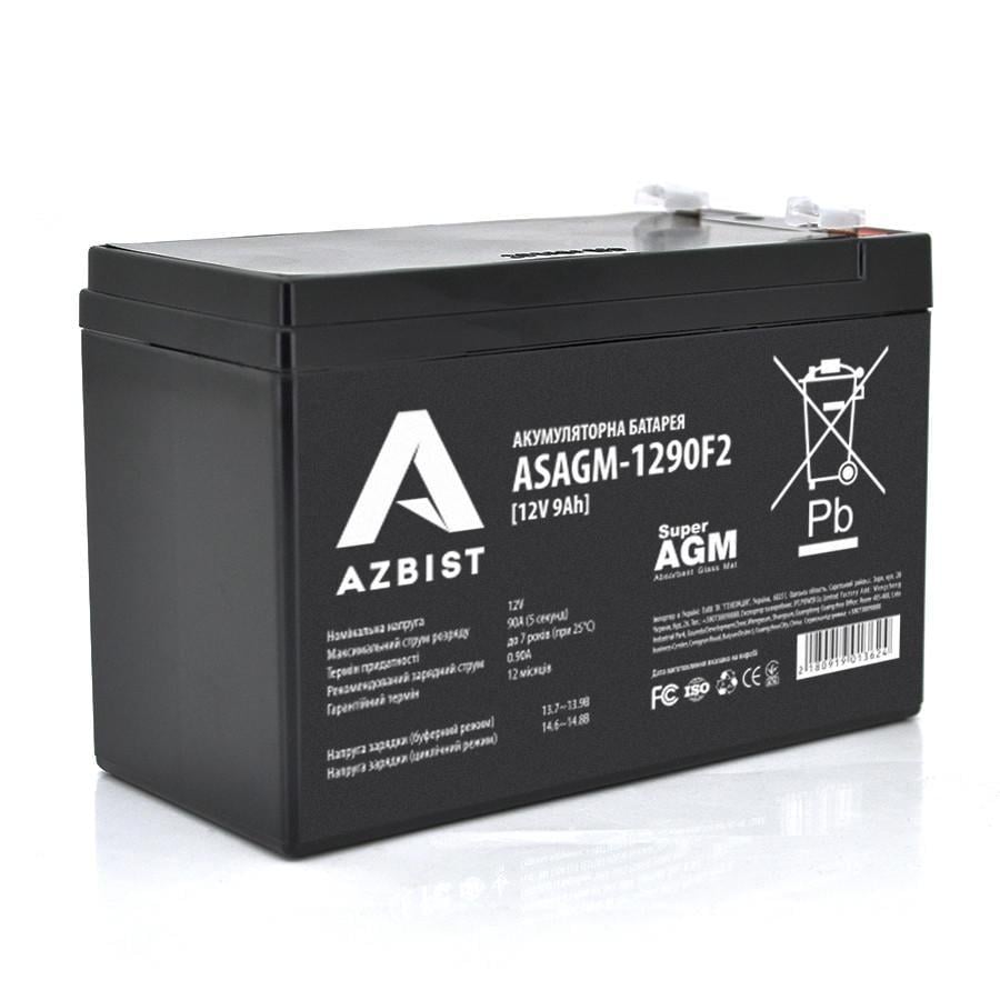 Аккумуляторная батарея AZBIST Super AGM ASAGM-1290F2 12V 9Ah