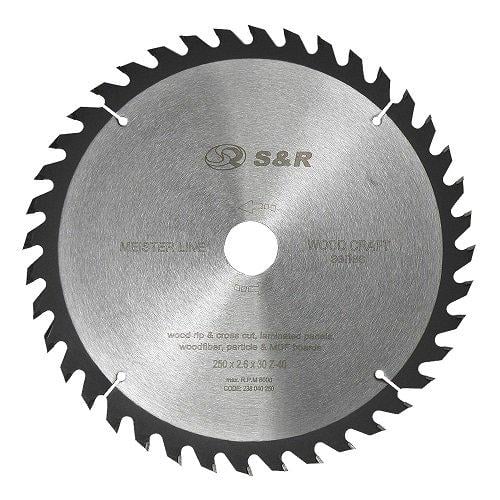 Диск пильный S&R Meister Wood Craft 250х30х2,6 мм 40 зуб. (238040250)