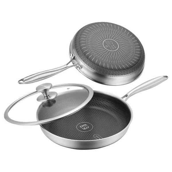 Сковорода Edenberg з кришкою 24 см (ЦБ-00034220) - фото 2