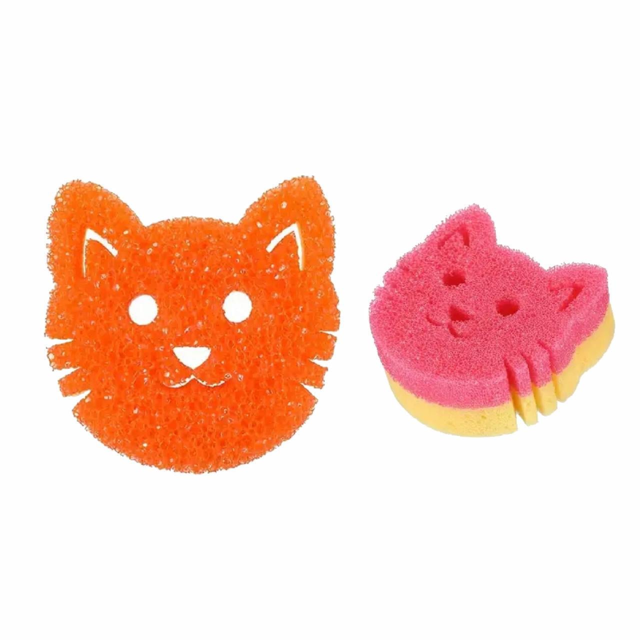 Губка для чистки термочувствительная 2в1 Оранжевый (2476286742)