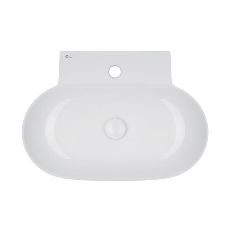 Раковина Q-tap Cardinal с донным клапаном QT0411K177W (14003)