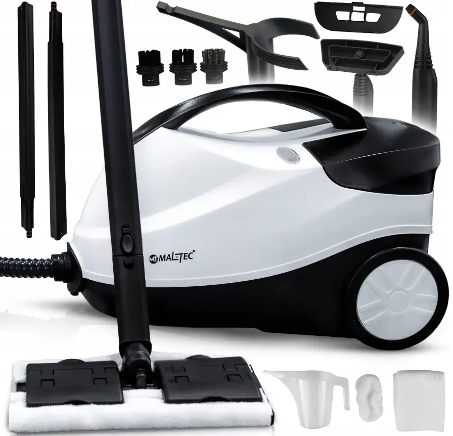 Швабра паровая MalTec HDS7000W-PRO 2000 Вт с набором насадок и баком 1,6 л