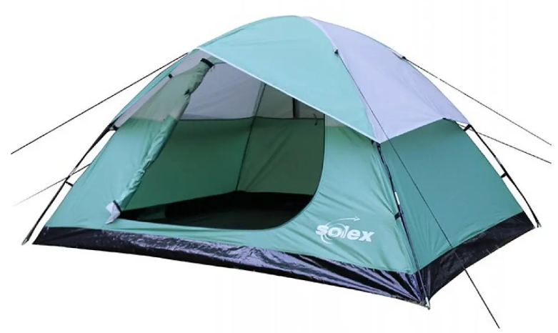 Палатка туристическая Solex 82115GN4 купол 4-местная 210х240х130 см (2021103195)
