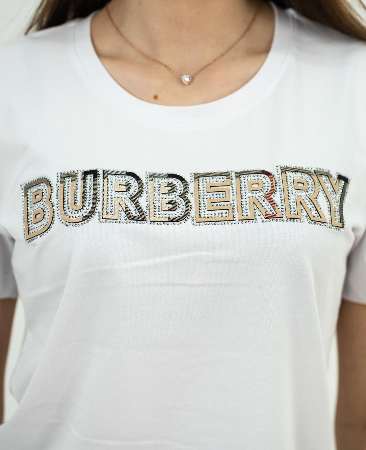 Футболка жіноча Burberry B-5050 M White - фото 4