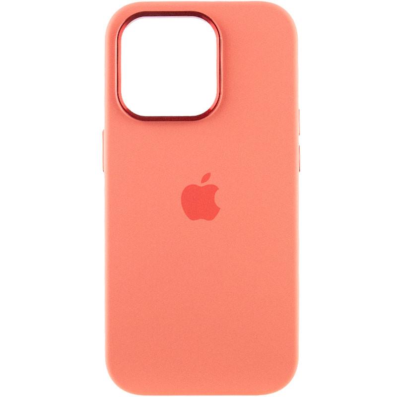 Противоударный чехол Silicone Case Metal Buttons (AA) для Apple iPhone 13 Pro Max (6.7") Розовый / Pink Pomelo - фото 2