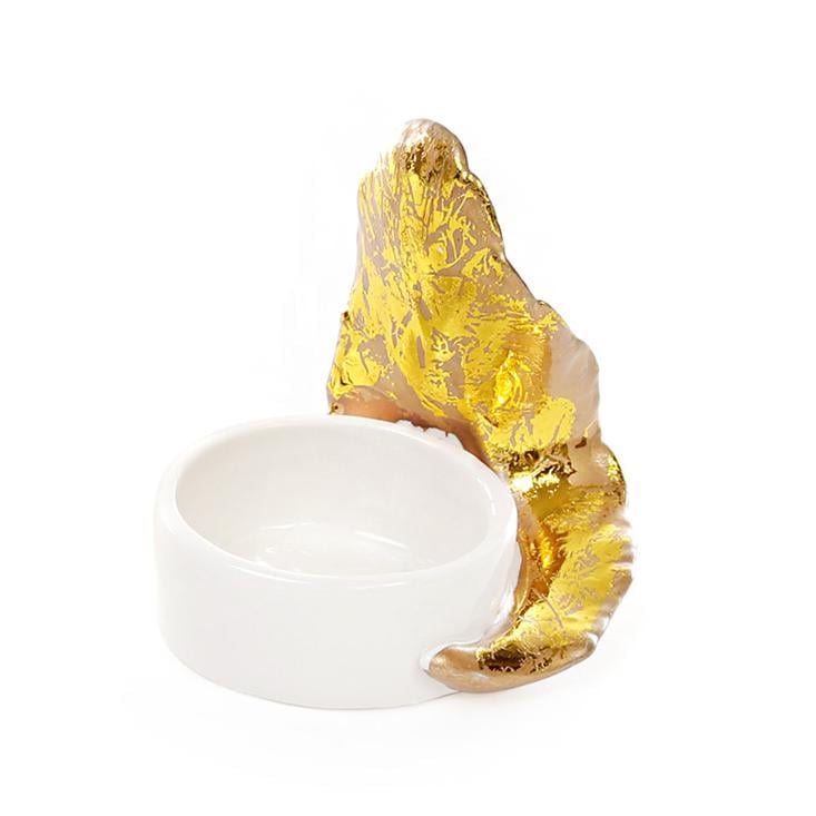 Подсвечник фарфоровый BonaDi Золотое перо (495-430)