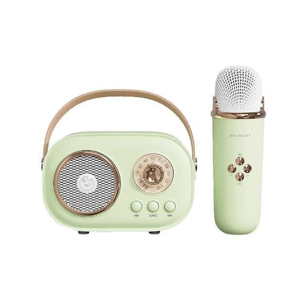 Портативная колонка беспроводная с микрофоном Pulse Platinum C2 Bluetooth Мини караоке Bluetooth 5 Вт Green (31398040)
