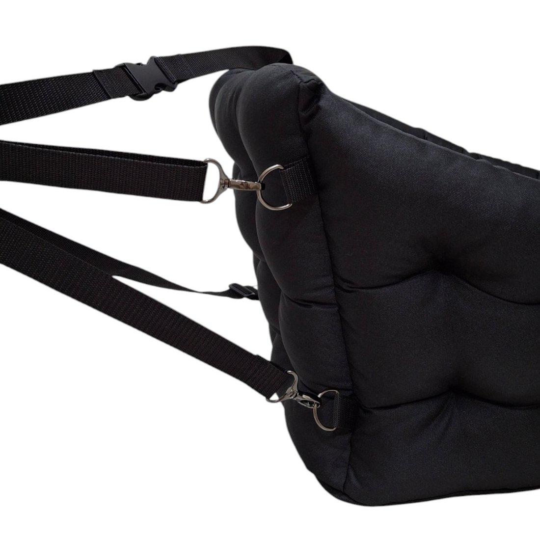 Крісло автомобільне для собак Huge and Tiny зі знімними ременями Waterproof Oxford 50x45 см Чорний (98734) - фото 2