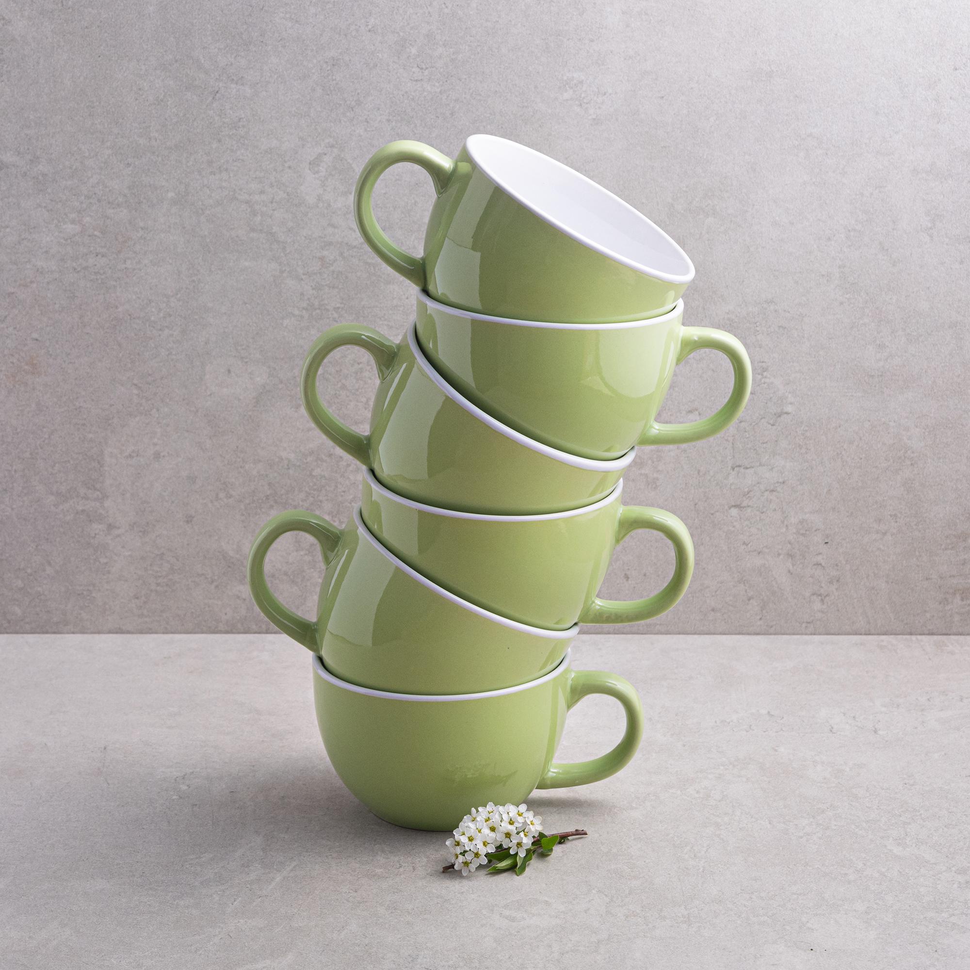 Набор чашек Ardesto Merino Light Green 480 мл 6 шт. (AR3486LG)