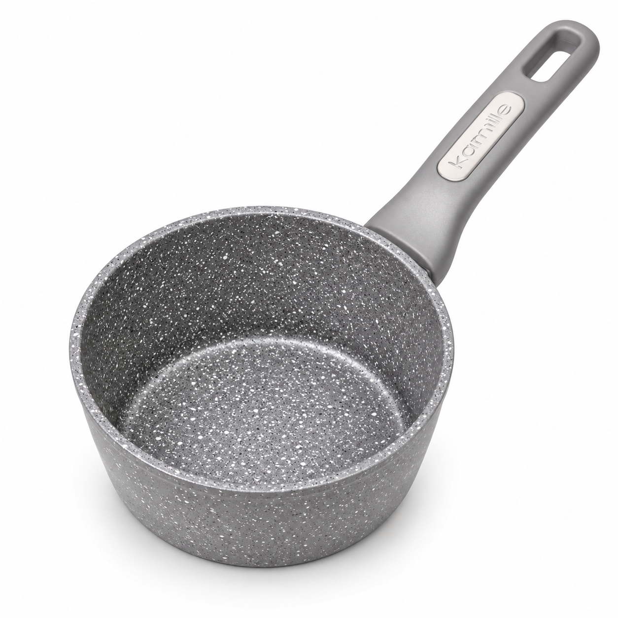Ковш Kamille 1.2 л с гранитным покрытием из алюминия (KM-4282GR)