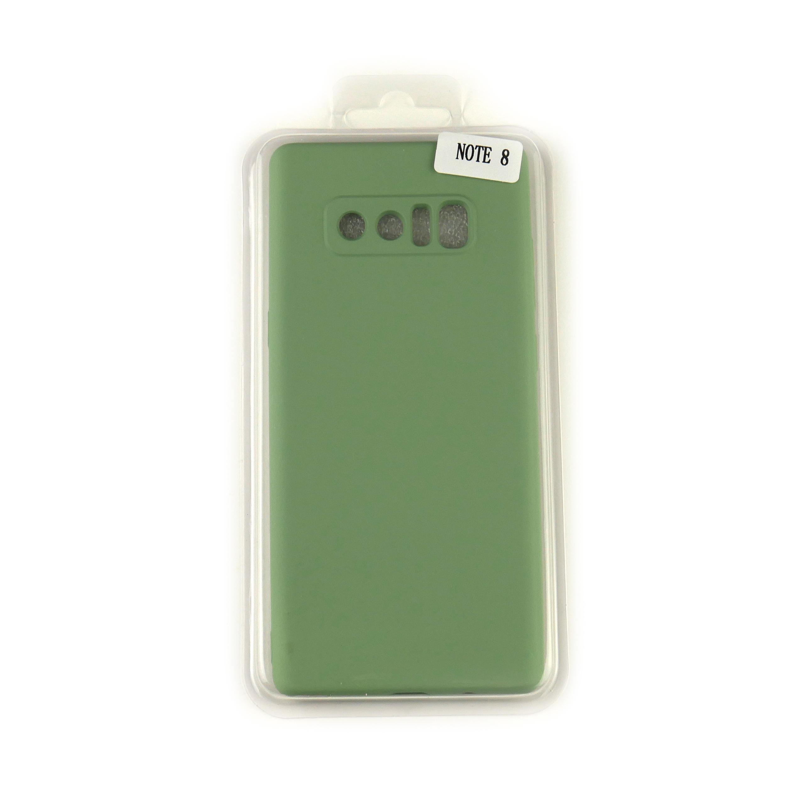 Чехол Silicone Case Full Cover Samsung Note 8 Зеленый